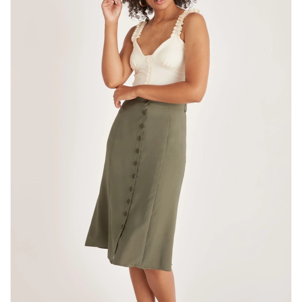 OLIVE GREEN SKIRT
